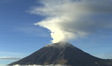 Estremece el Popocatépetl con  exhalaciones por 153 minutos