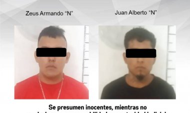 Cayó este par con supuesta droga en Tetela del Volcán