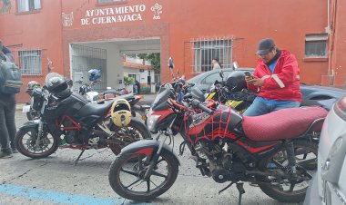 Protestan en Cuernavaca contra  los operativos "Moto Segura"