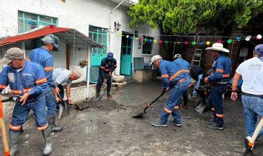 Generó graves afectaciones,  intensas lluvias en Yautepec