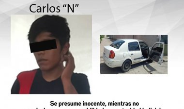 Detienen a dos señalados de traer droga y un auto robado