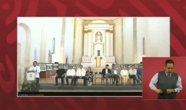 Reporta Samuel Sotelo en La Mañanera logros de reconstrucción