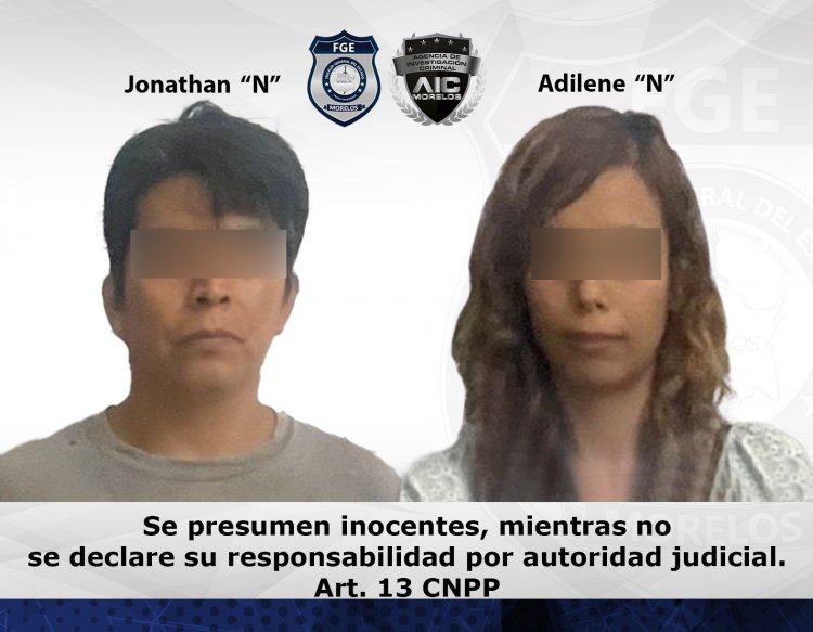 Pareja detenida por presuntamente  incurrir en delitos contra la salud