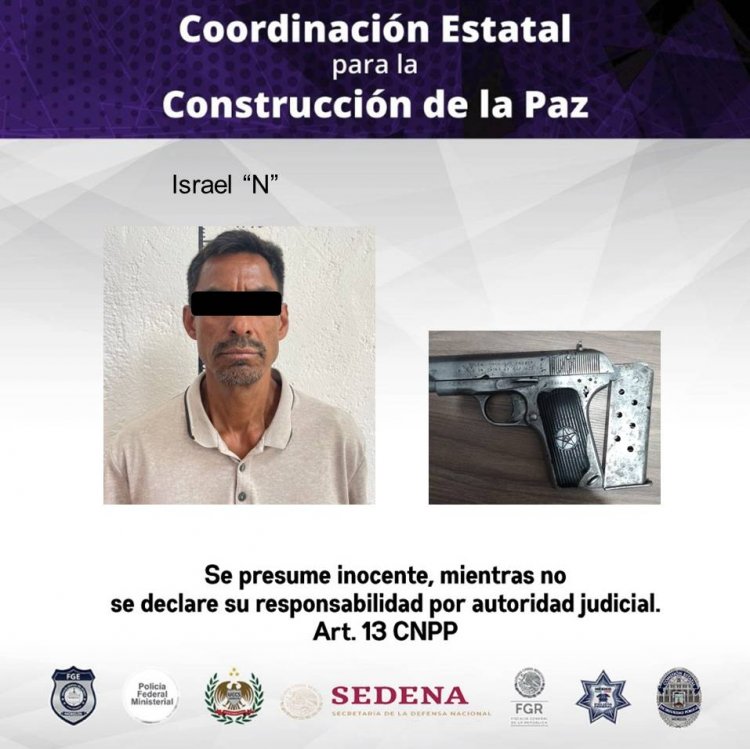 Por traer arma prohibida, atrapan a uno en Temixco