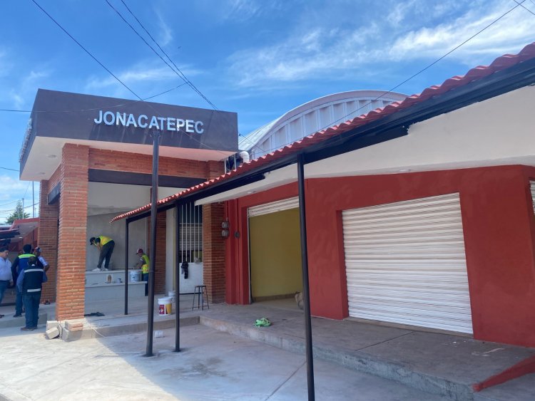 Avanza rehabilitación del mercado en Jonacatepec