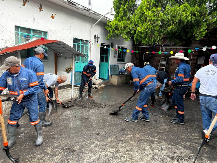 Generó graves afectaciones,  intensas lluvias en Yautepec