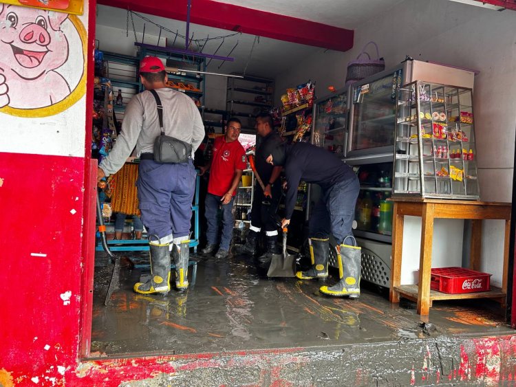 Generó graves afectaciones,  intensas lluvias en Yautepec