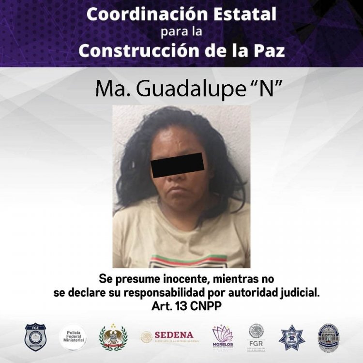 Por extorsión y robo, Lupita  fue capturada en Yecapixtla