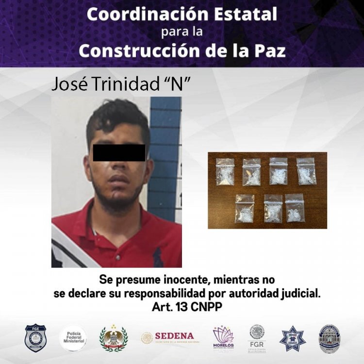 Capturaron a Trinidad N con bolsitas de su puesto cristal