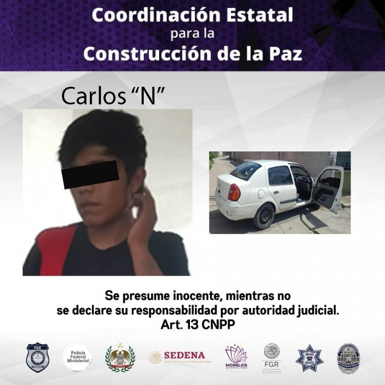 Detienen a dos señalados de traer droga y un auto robado