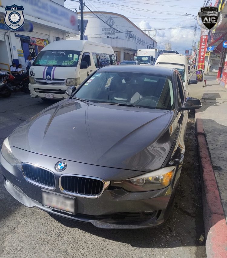 Lujoso BMW hurtado, recuperado en Cuautla