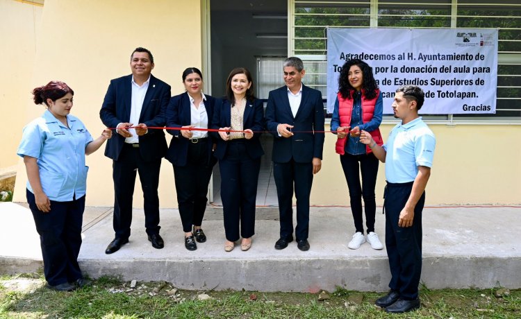 Recibe subsede Totolapan de  la UAEM donación de aula