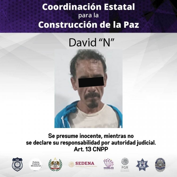 Señalado de abusar sexualmente  de una menor, detuvieron a David