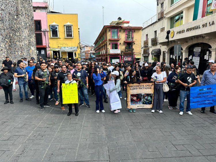 Insisten con protestas  contra reforma judicial