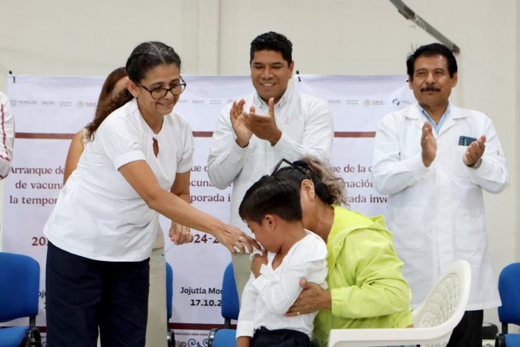 Arranca en Morelos la campaña de  vacunación para la temporada invernal