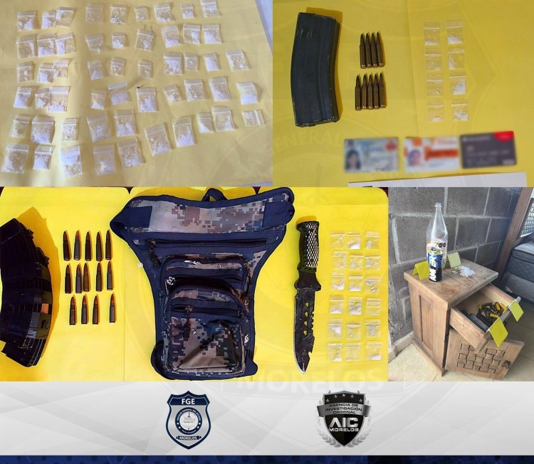 Armas, cartuchos y drogas les encontraron a tres detenidos