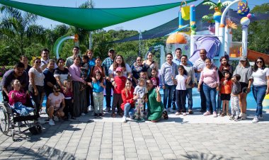 Se organizó visita a un parque de   juegos a niños con discapacidad