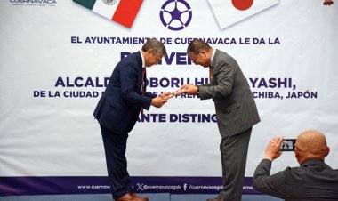 El alcalde de Cuernavaca dio la   bienvenida a homólogo de Otaki