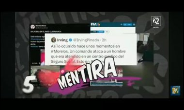 Tramposo desmentido en la Mañanera de balacera en IMSS Cuernavaca