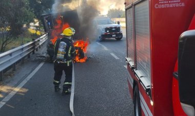 Va medio centenar de autos incendiados este año