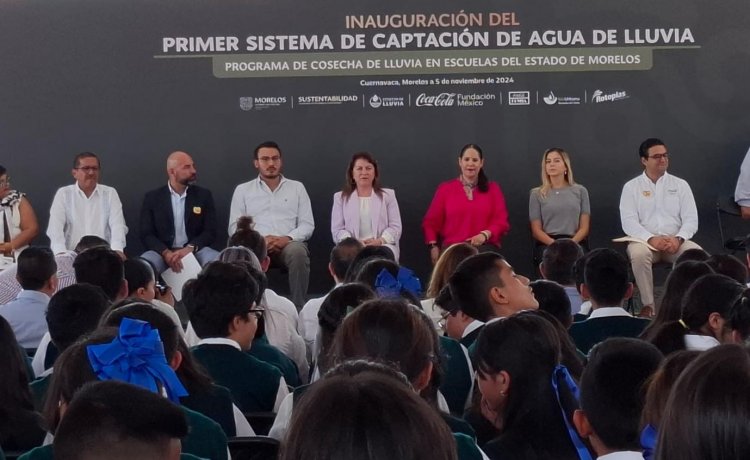 Atestigua Margarita inicio de programa de aprovechamiento de agua escolar