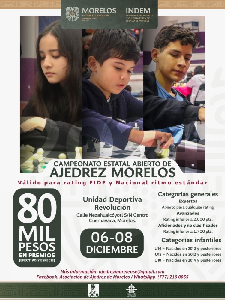 Se invita a participar en campeonato de ajedrez