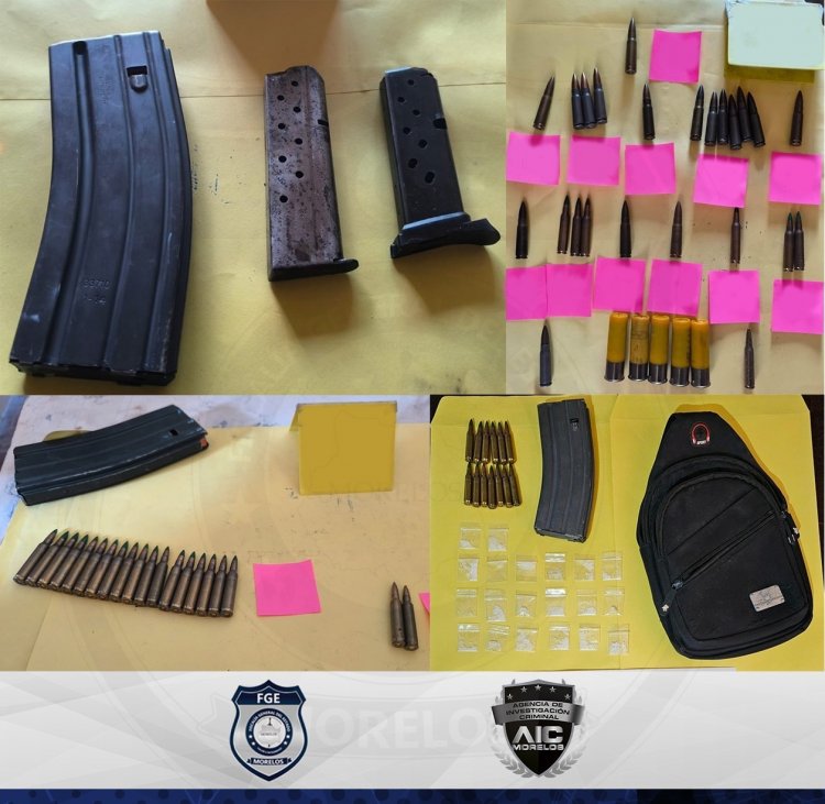 Armas, cartuchos y drogas les encontraron a tres detenidos