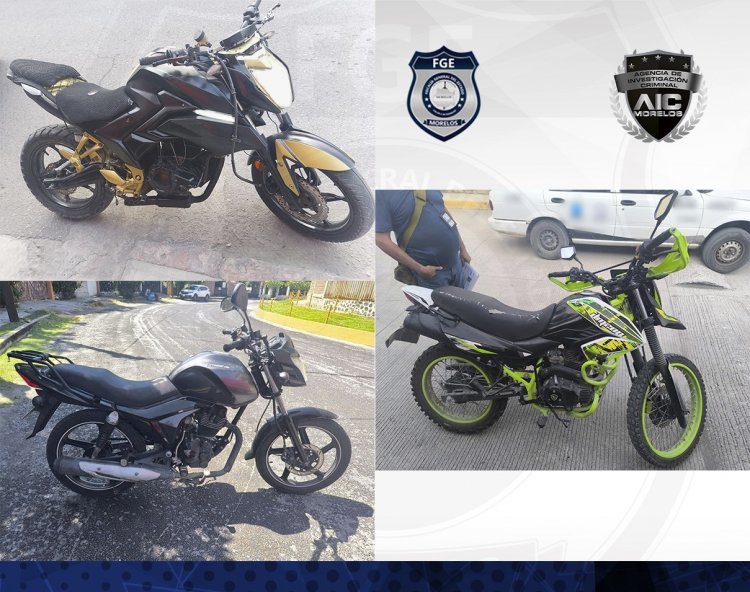 Otras tres motos robadas pudieron ser aseguradas