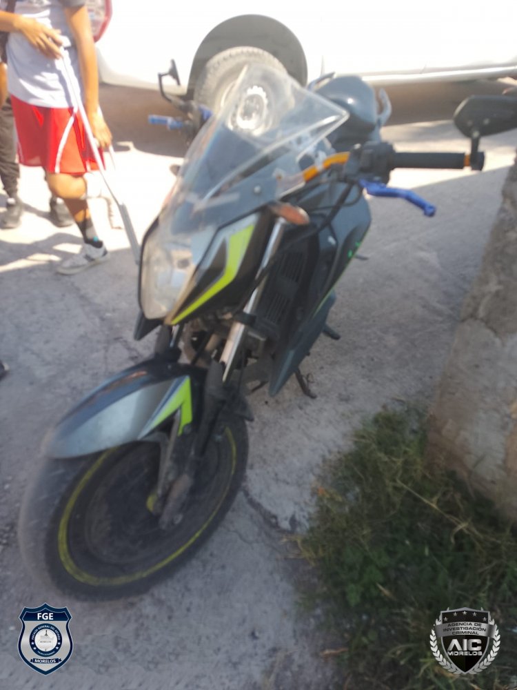 Recuperaron una moto con números  de identificación que fueron alterados