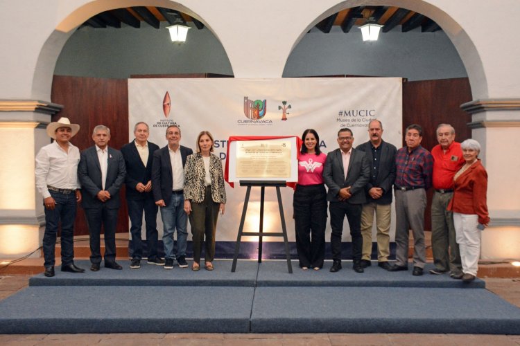 Develan placa por XV aniversario del Museo de la Ciudad de Cuernavaca