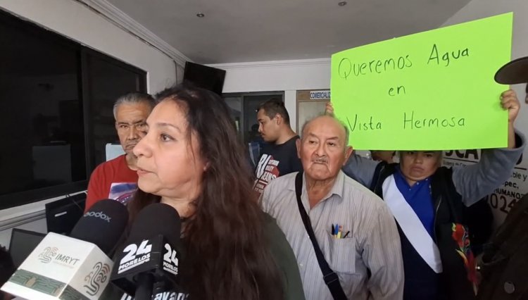 Se manifestaron vecinos sin  servicio de agua en Jiutepec