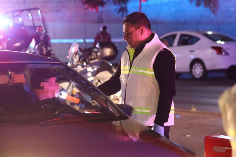 Pescaron a más de 30 con el alcoholímetro en Cuernavaca