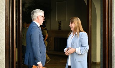 Para lograr acuerdos empresariales, Margarita González se reunió con el embajador de Suiza