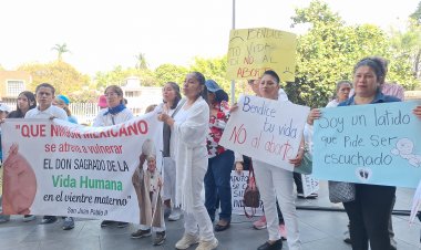 Sigue presión de grupos  religiosos contra aborto