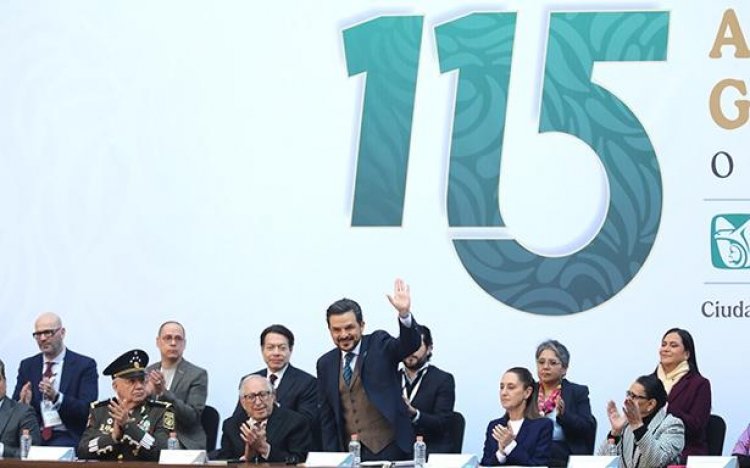 Claudia Sheinbaum encabezó la 115 Asamblea General Ordinaria de IMSS