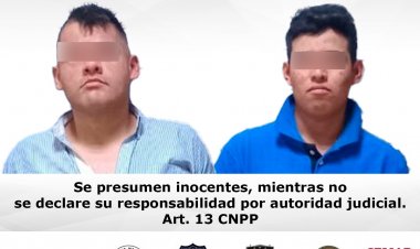 Dos capturados, armas droga y  cartuchos asegurados en cateo