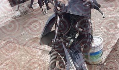 Fue sorprendido desmantelando una motocicleta y ya enfrenta un proceso