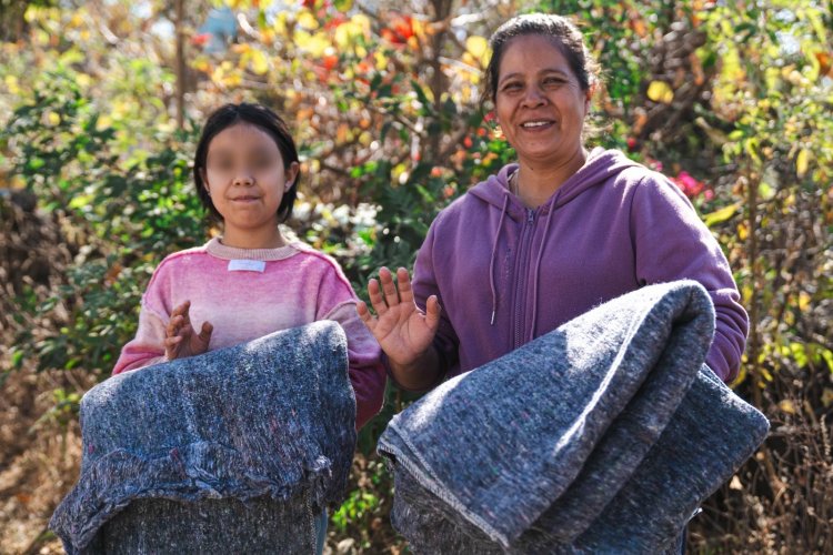 En diciembre, distribuyeron  4,500 cobijas en el estado