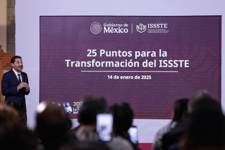 Sobre 25 puntos, trazan la transformación de ISSSTE