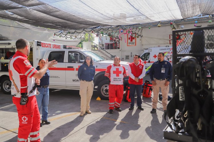 Fortalecen lazos entre PC estatal y Cruz Roja