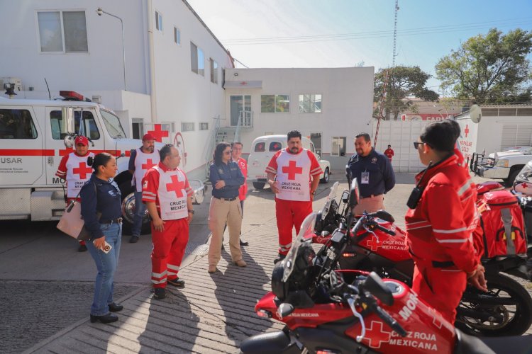 Fortalecen lazos entre PC estatal y Cruz Roja