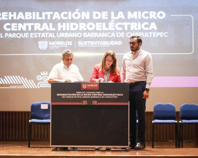 Acuerdan rehabilitar la microcentral hidroeléctrica en Parque Chapultepec