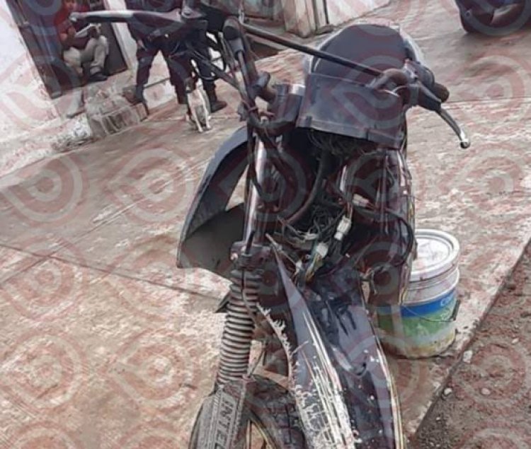 Fue sorprendido desmantelando una motocicleta y ya enfrenta un proceso