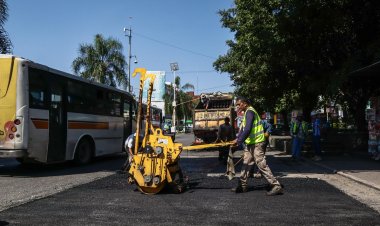 Avanza el programa de bacheo en Cuernavaca