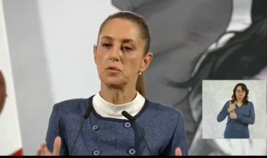 Reconoce Sheinbaum a Margarita por destrucción de armas