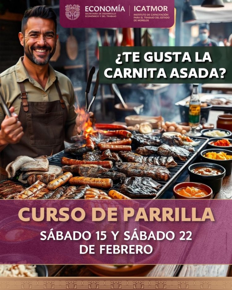 Ofrecen curso de parrilla para el talento culinario