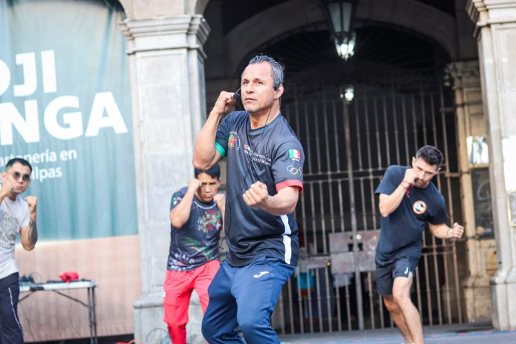 Realiza INDEM ensayo previo a clase masiva de boxeo