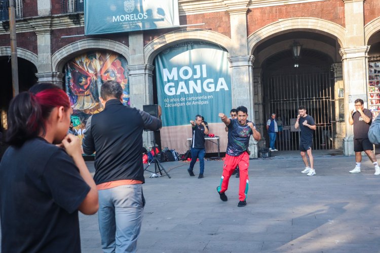 Realiza INDEM ensayo previo a clase masiva de boxeo