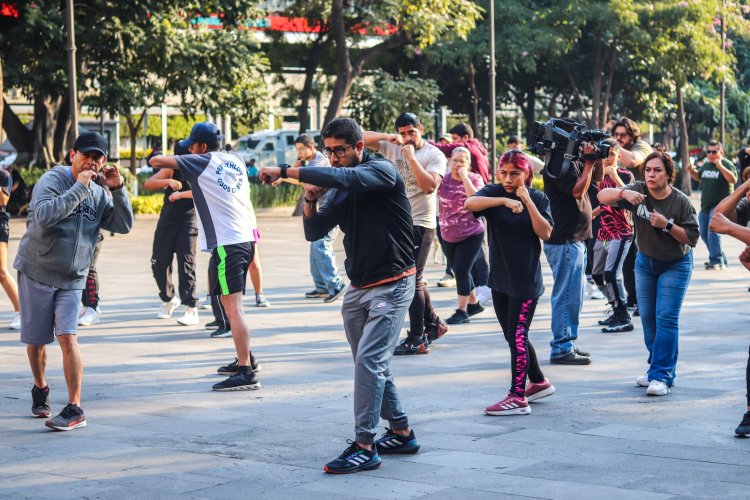 Realiza INDEM ensayo previo a clase masiva de boxeo