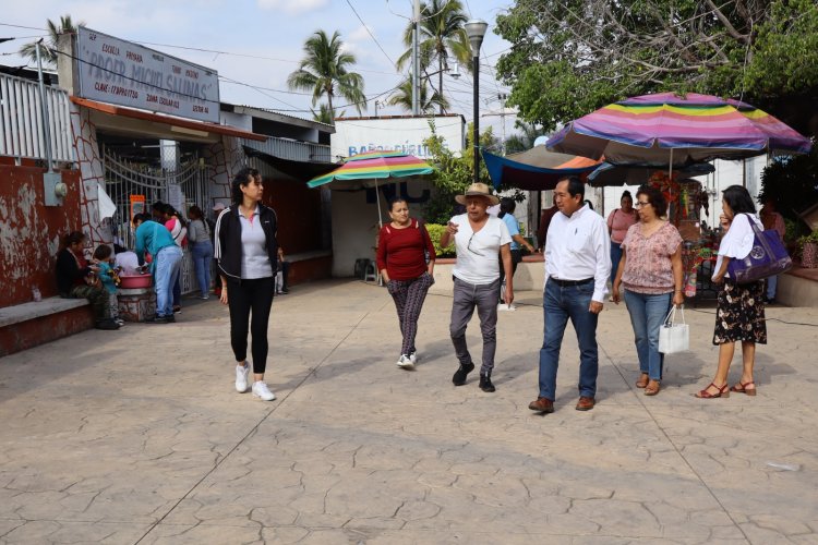 En Coatlán del R. se rescatan espacios públicos propuestos por la población